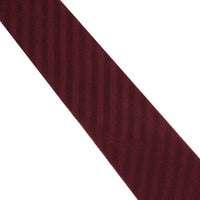 Dunhill luxurious herringbone patterned silk tie in deep claret