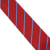 Dunhill regimental stripe patterned tie in a twill silk