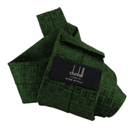 Dunhill silk tie in a signature longtail pattern emerald green