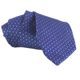 Dunhill woven silk tie in a wingnut pattern