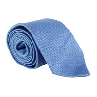 Dunhill textured mulberry silk tie in blue