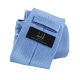 Dunhill textured mulberry silk tie in blue