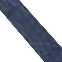 Dunhill lighter textured mulberry silk tie in steel blue