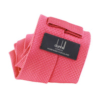 Dunhill lighter textured mulberry silk tie in pink