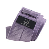 Dunhill luxuriously thick mulberry silk tie in a twill and herringbone pattern