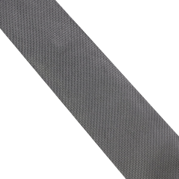 Dunhill lighter patterned textured woven silk tie in a slate grey tone
