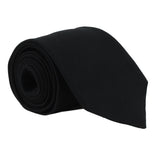 Dunhill black tie in a woven cotton fabric