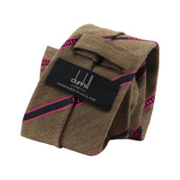 Dunhill selvedge repeat tie in a luxurious wool fabric
