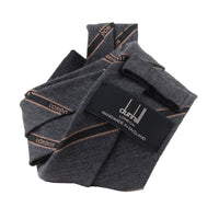 Dunhill selvedge repeat tie in a wool fabric