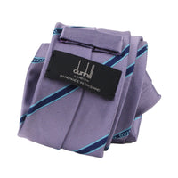 Dunhill selvedge repeat tie&nbsp;in a twill mulberry silk&nbsp;fabric