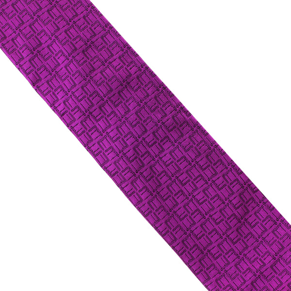 Dunhill silk tie in a geometric longtail pattern