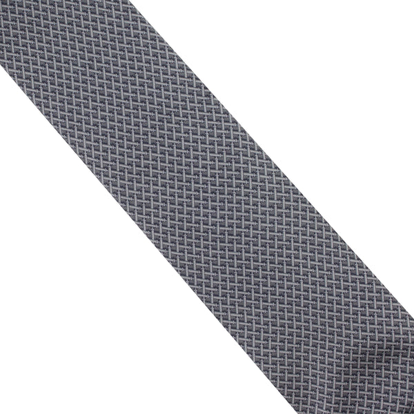 Dunhill luxurious mulberry silk tie in a cylindrical grid pattern