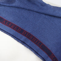 Dunhill pure cashmere woven scarf in a subtle herringbone pattern