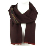 Dunhill pure cashmere scarf in a subtle herringbone pattern