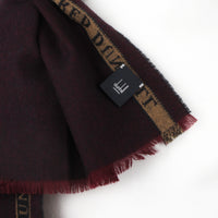 Dunhill pure cashmere scarf in a subtle herringbone pattern