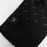 Dunhill fine silk tubular scarf in a 'd' pattern