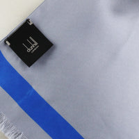 Dunhill silk satin selvedge patterned tubular scarf