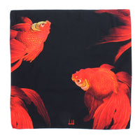 Dunhill square scarf in a goldfish pattern