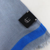 Dunhill finely woven silk selvedge patterned tubular scarf