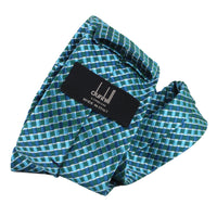 Dunhill woven silk tie in a carbon fibre pattern