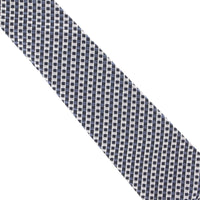 Dunhill woven silk tie in a carbon fibre pattern