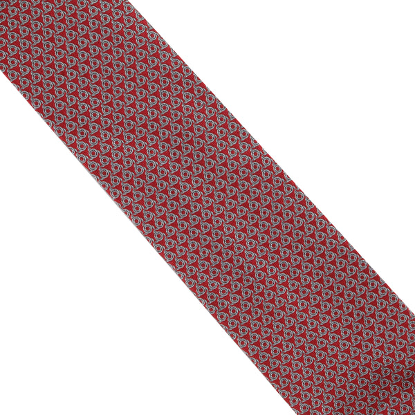Dunhill woven mulberry silk tie with a wingnut pattern