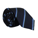 Dunhill luxurious mulberry silk tie in a striped pattern