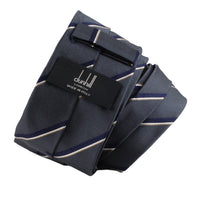 Dunhill luxurious twill silk tie in a striped pattern