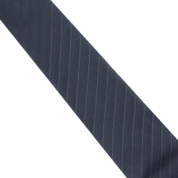 Dunhill silk tie in a scaled pinstripe pattern