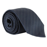 Dunhill silk tie in a scaled pinstripe pattern