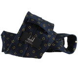 Dunhill luxurious mulberry silk tie in a gasket pattern