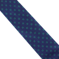 Dunhill luxurious mulberry silk tie in a gasket pattern