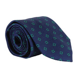 Dunhill luxurious mulberry silk tie in a gasket pattern