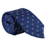 Dunhill luxurious woven silk tie in a neats pattern