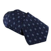 Dunhill luxurious neats patterned woven silk tie