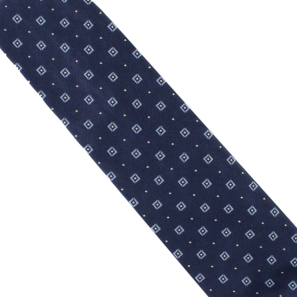 Dunhill luxurious neats patterned woven silk tie