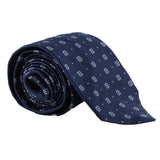 Dunhill luxurious neats patterned woven silk tie