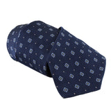 Dunhill luxurious neats patterned woven silk tie