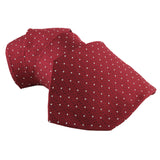 Dunhill silk tie in a fine dot and longtail 'd' logo pattern