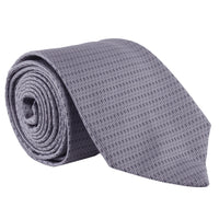 Dunhill luxurious woven silk tie in a repeat Dunhill longtail d logo pattern