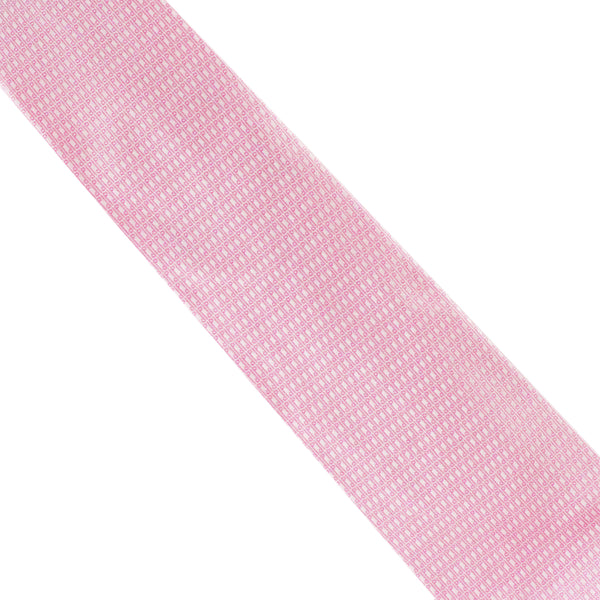 Dunhill luxurious woven silk tie in a repeat Dunhill longtail d logo pattern