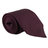 Dunhill luxurious woven silk tie in a repeat Dunhill longtail d logo pattern