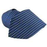 Dunhill luxurious mulberry silk tie in a deco pattern