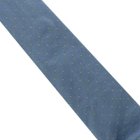 Dunhill woven twill tie in a fine polka dot pattern