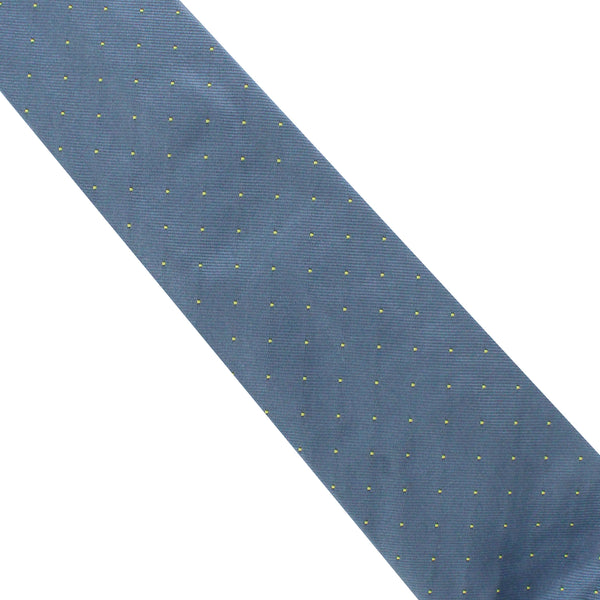 Dunhill woven twill tie in a fine polka dot pattern