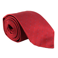 Dunhill woven twill tie in a fine polka dot pattern