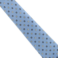 Dunhill mulberry silk tie in a cufflink printed pattern