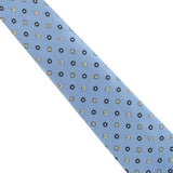 Dunhill mulberry silk tie in a cufflink printed pattern