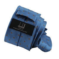 Dunhill luxurious mulberry silk tie in a woven neats pattern