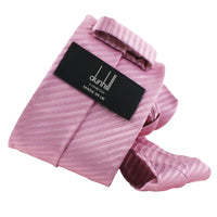 Dunhill luxurious mulberry silk tie in a pleat effect weave